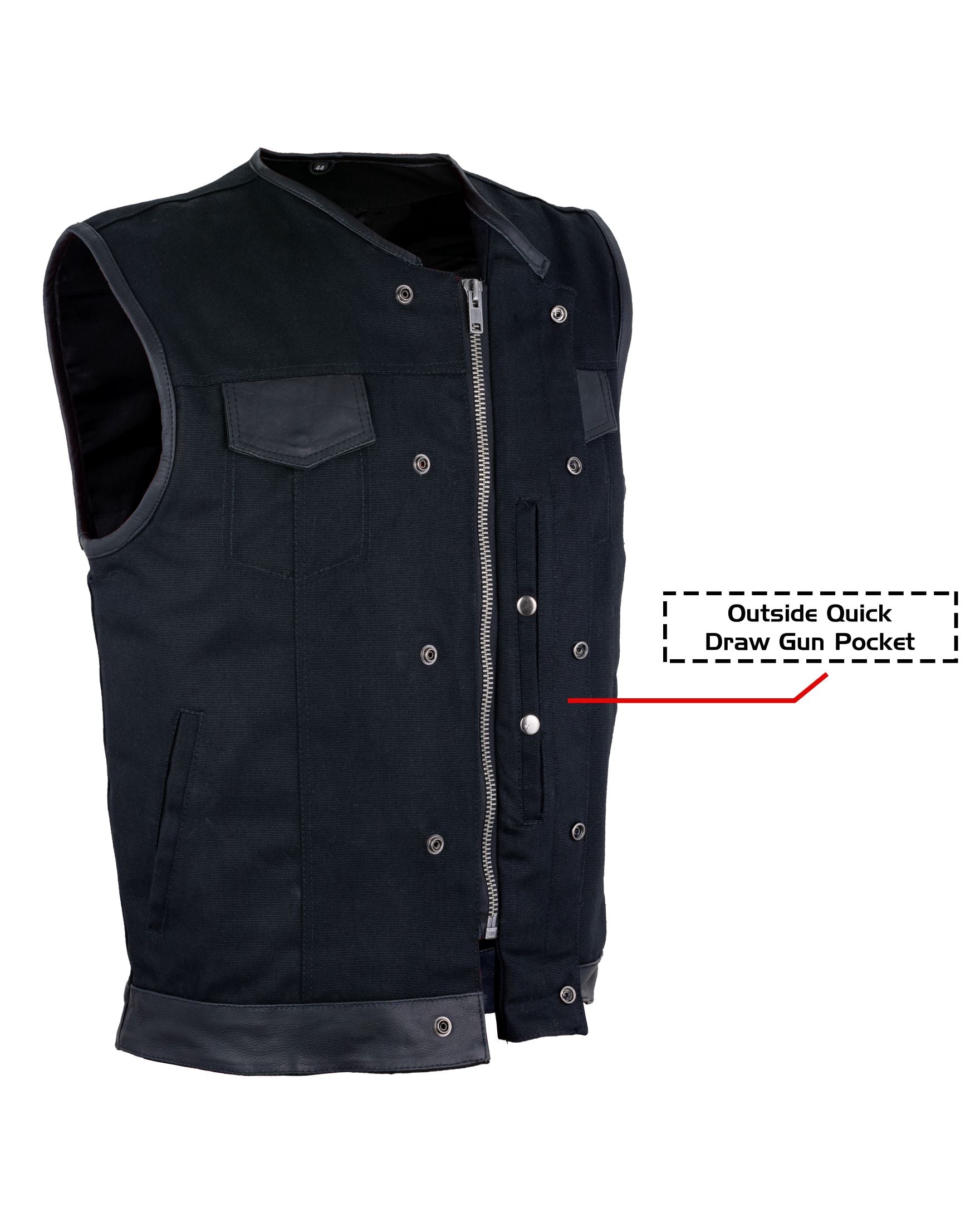 Black jean 2024 biker vest