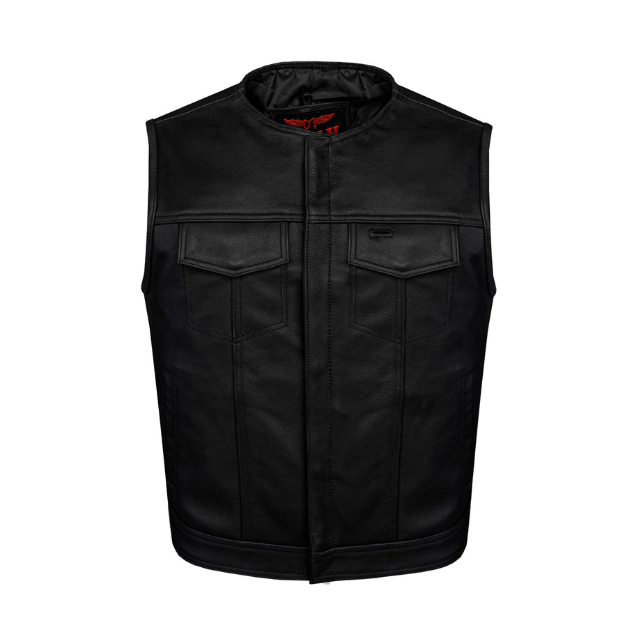 Verdusa Men's PU Leather Sleeveless Motorcycle Biker Vest Jacket Black S at   Men's Clothing store